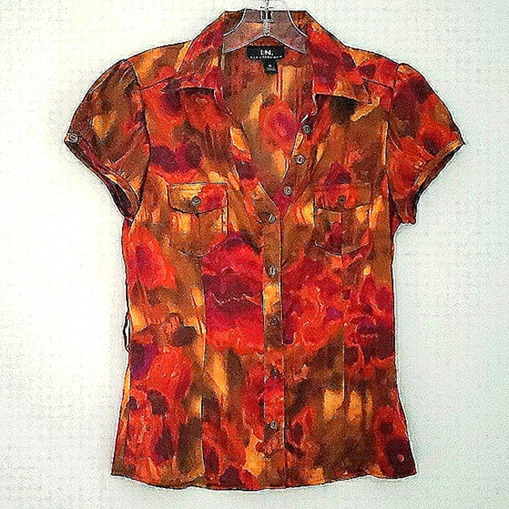 I.N. San Francisco Blouse Sz Med